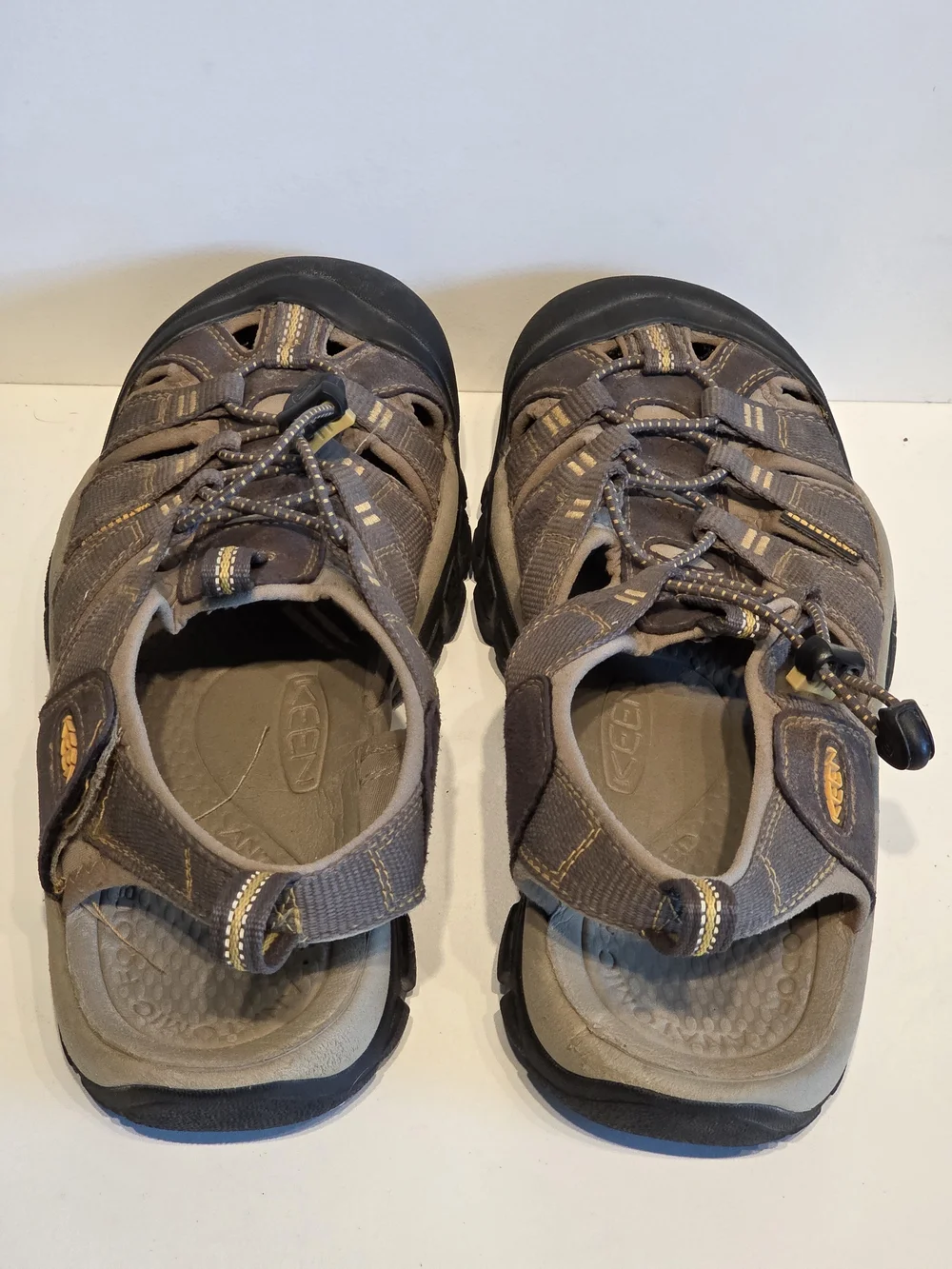 Keen Sandals Men’s 8.5 Newport H2 Olive Green/Yellow Water Hiking Active Sport